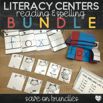 Word Work Centers for Kindergarten and First Grade Bundle | TpT