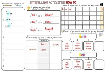 Preview of Spelling Activities