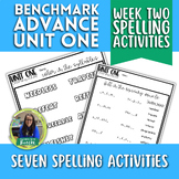 Spelling Activities - Benchmark Advance - Grade 4 - Unit 1