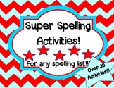 Spelling Activities For Any Spelling Lists