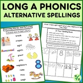 Long A Phonics Activities - Alternative Letter Patterns - 