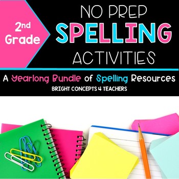 Spelling Activities NO PREP {Second Grade}