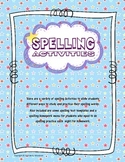 Spelling Activities Packet