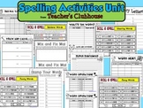 Spelling Activities Unit from Teacher's Clubhouse