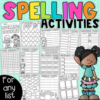 Preview of Spelling Activities – Word Work for ANY list