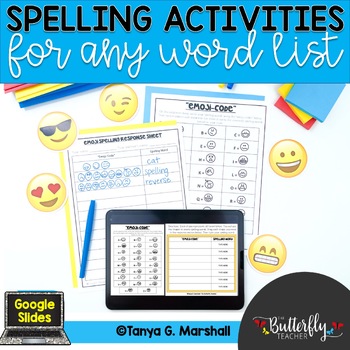 Preview of Spelling Activities for Any List | Printable & Digital Spelling Activities