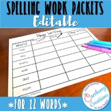 Spelling Activities for Any List of Words