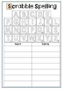 worksheets grade 4 line math for by (20 Miss Activities Spelling for Activities) Words Any