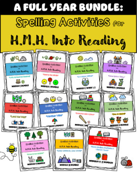 Preview of Spelling Activities for H.M.H. Into Reading - 2nd Grade - The WHOLE YEAR Bundle!