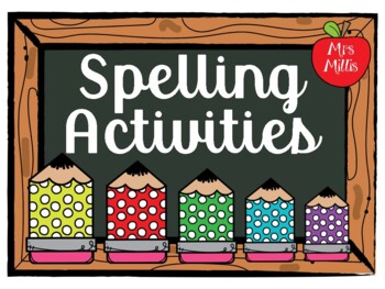 Preview of Spelling Activities for Primary School