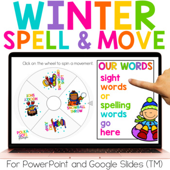 Preview of Spelling Activities for any list | Winter Spelling Activities with Movement