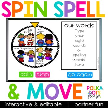 Preview of Spelling Activities for any list of words | Partner Fun