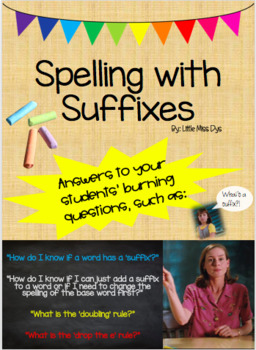 Preview of Spelling And Reading Words With Suffixes