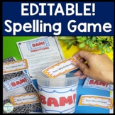 Spelling BAM Game: EDITABLE Bam Spelling Game (also known 