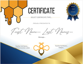 Preview of Spelling Bee Automatic Certificate 2