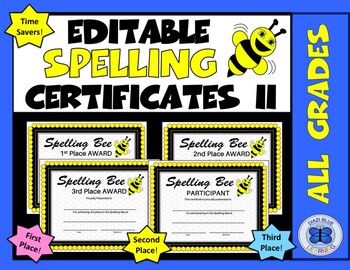 Preview of Spelling Bee Award