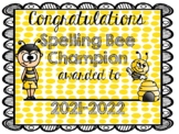 Spelling Bee Certificate (2021-2022)