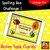 Spelling Bee Challenge I Boom™ Cards with printable word list