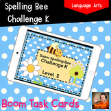 Spelling Bee Challenge K Boom™ Cards with printable word list