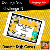 Spelling Bee Challenge N Level 2 Boom™ Cards with printabl