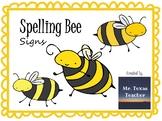 Spelling Bee Contestant Signs #1-30 (Editable or Ready To Go)
