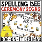 School Spelling Bee Invitations Signs Table Tents Editable
