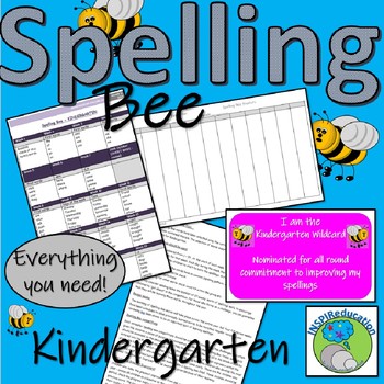Preview of Spelling Bee Kindergarten - All you need to set up and run in your school