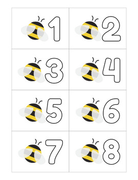 Preview of Spelling Bee Number Tags (EDITABLE)