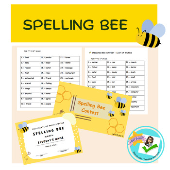 Preview of Spelling Bee bundle