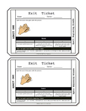 Spelling Beginning Blends Words with s-, -r, and -l Exit Tickets