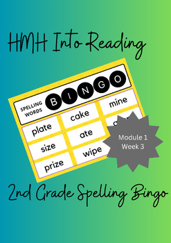 Preview of Spelling Bingo (HMH Into Reading Mod 1 Week 3)
