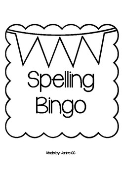 Preview of Spelling Bingo: Numbers