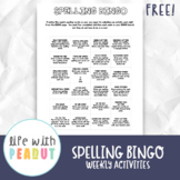 Spelling Bingo Perfect for Any Set of Spelling Words