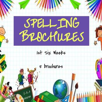 Preview of Spelling Brochures 1st Six Weeks