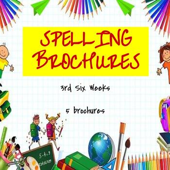 Preview of Spelling Brochures 3rd Six Weeks