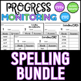 Spelling Bundle for Progress Monitoring IEP Writing Goals or RTI