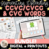 Spelling CVC/CCVC/CVCC Words (BUNDLE!) - Boom™ Cards and Printable Worksheets