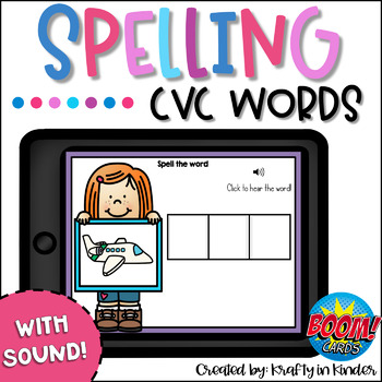 Preview of Spelling CVC Words Boom Cards
