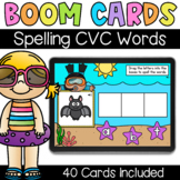 Spelling CVC Words - Digital Task Cards - Boom Cards