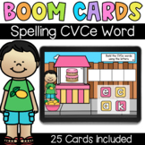 Spelling CVCe Words - Digital Task Cards - Boom Cards