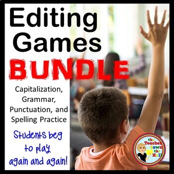Preview of Editing Games Bundle I Spelling, Capitalization, Punctuation, & Grammar Activity