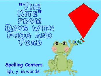 Preview of Journeys The Kite Interactive Flipchart Spelling Centers igh, y, ie words