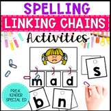 Spelling Linking Chains - Great for Fine Motor Task Boxes 