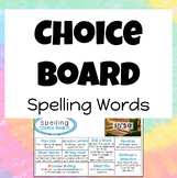 Spelling Choice Board (Hands-On Activities)