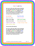 Spelling Color Words & Spelling Number Words Song Bundle