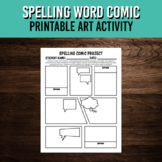Spelling Comic Project | Printable Art Activity for Vocabu