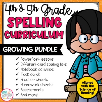 Preview of Spelling Curriculum GROWING BUNDLE 4TH & 5TH GRADE