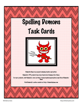 Preview of Spelling Demons Task Cards