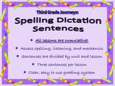 Spelling Dictation Sentences: Third Grade Journeys