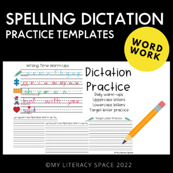 Preview of Spelling Dictation Templates